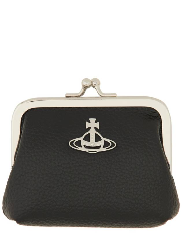 ORB Logo Coin Purse Black - VIVIENNE WESTWOOD - BALAAN 2