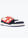 Match Suede Low Top Sneakers Blue Orange - FENDI - BALAAN 2