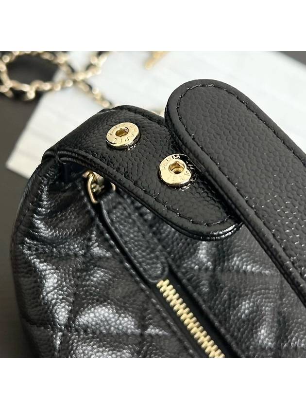 NEW Cruise Caviar Mini Chain Hobo Bag Black - CHANEL - BALAAN 4