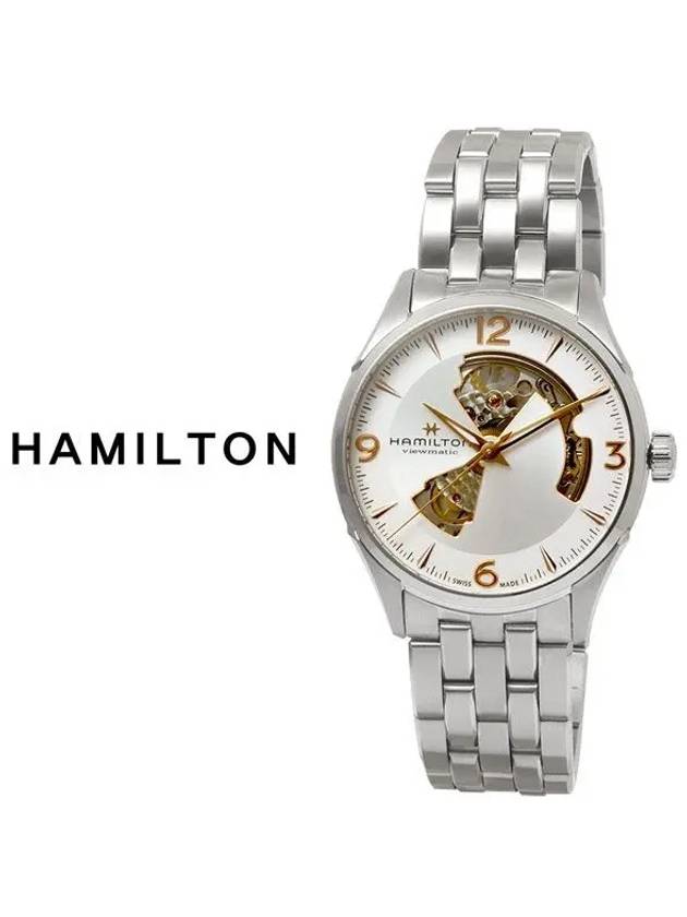 Jazzmaster Open Heart Metal 42MM Watch Silver - HAMILTON - BALAAN 3