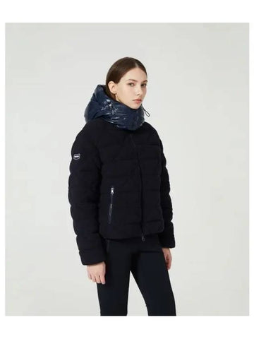 Duermo dark navy women s down jacket - DUVETICA - BALAAN 1