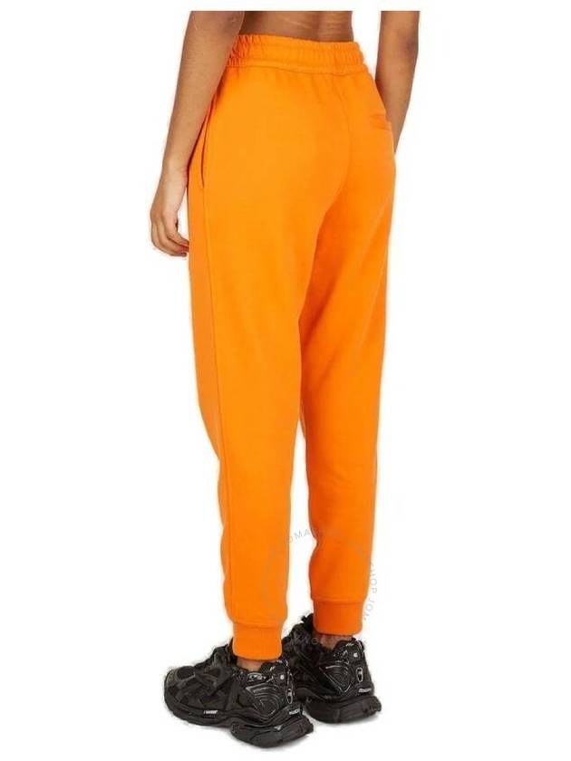 Logo Patch Cotton Track Pants Orange - BURBERRY - BALAAN 3