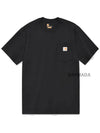 Workwear Pocket Short Sleeve T-Shirt Black - CARHARTT - BALAAN 2