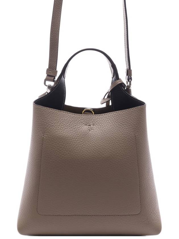 Leather Mini Tote Bag Brown - TOD'S - BALAAN 5