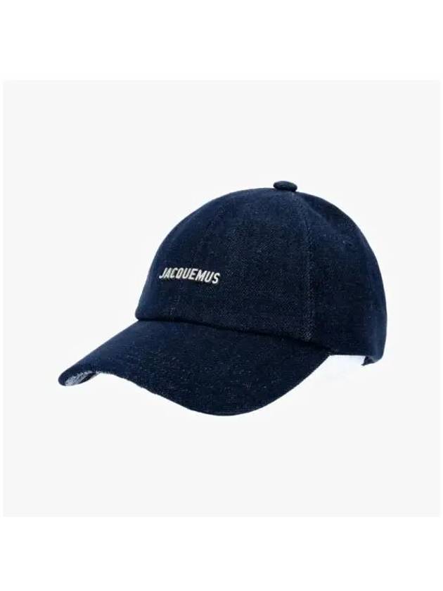 La Casquette Gadjo Base Ball Cap Blue - JACQUEMUS - BALAAN 3