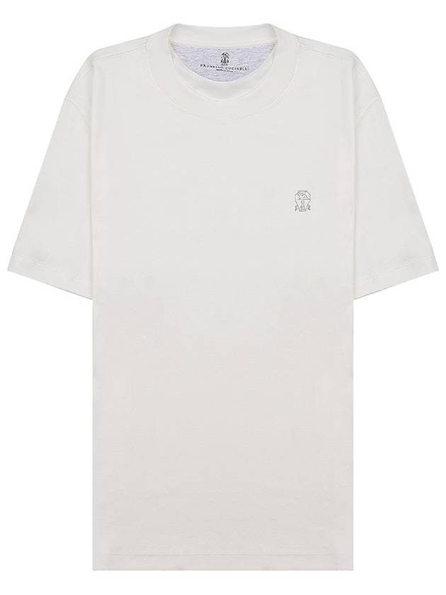 Logo Short Sleeve T-shirt White - BRUNELLO CUCINELLI - BALAAN 9