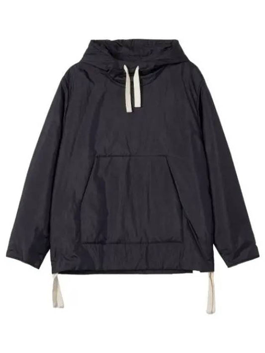 Anorak Jacket Dark Blue Jumper - JIL SANDER - BALAAN 1