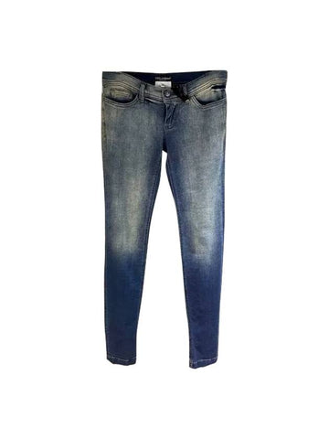 Logo Tag Skinny Jeans Blue - DOLCE&GABBANA - BALAAN 1