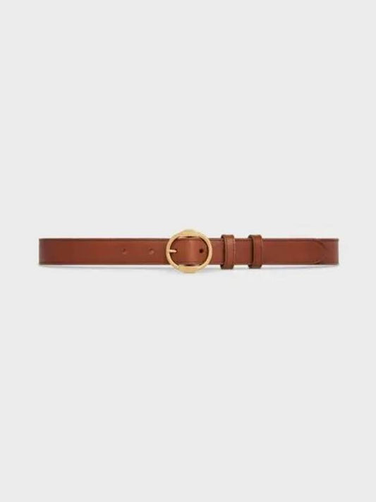 Medium Twin Triomphe Vintage Calfskin Belt Camel - CELINE - BALAAN 2