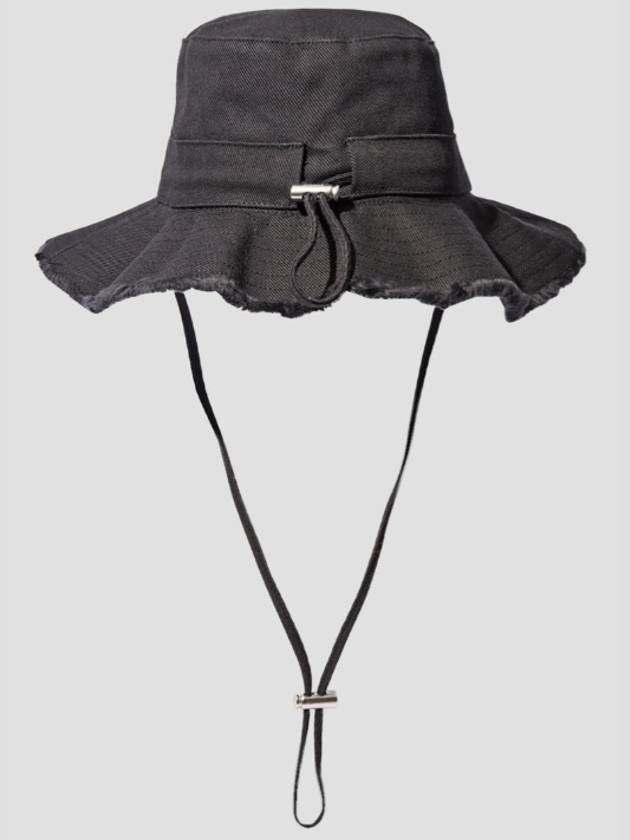 Le Bob Artichaut Bucket Hat Black - JACQUEMUS - BALAAN 4