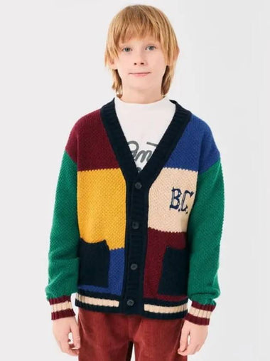 BC Vintage Color Block Cardigan B224AC121 Italian Kids - BOBO CHOSES - BALAAN 1