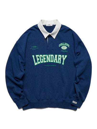 Legendary Rugby Sweatshirt Navy - YCW - BALAAN 2