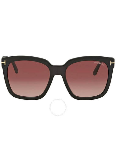 Tom Ford Amarra Red Gradient Square Ladies Sunglasses FT0502 01T 55 - TOM FORD - BALAAN 1