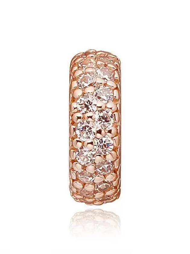 Clear Sparkle Spacer Bracelet Charm Rose Gold - PANDORA - BALAAN 3