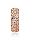 Clear Sparkle Spacer Bracelet Charm Rose Gold - PANDORA - BALAAN 1