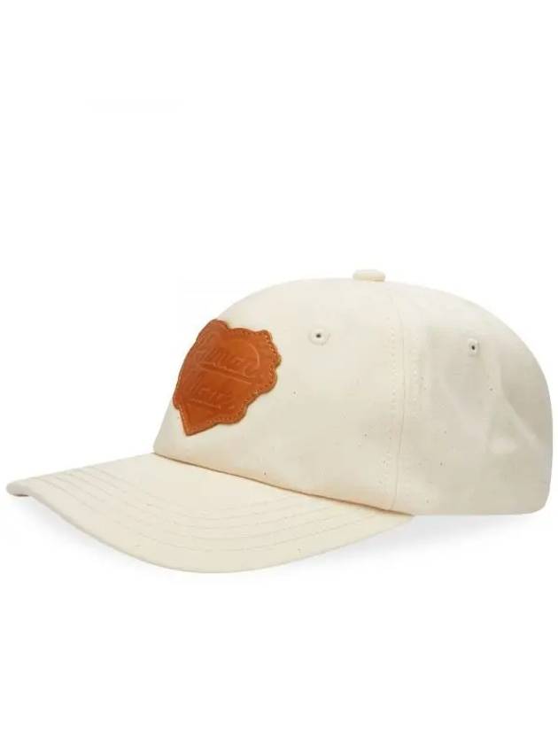 Logo Leather Patch Denim Ball Cap White - HUMAN MADE - BALAAN 1