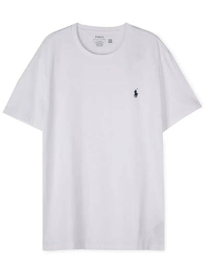 Men's Embroidered Pony Short Sleeve T-Shirt White - POLO RALPH LAUREN - BALAAN 2