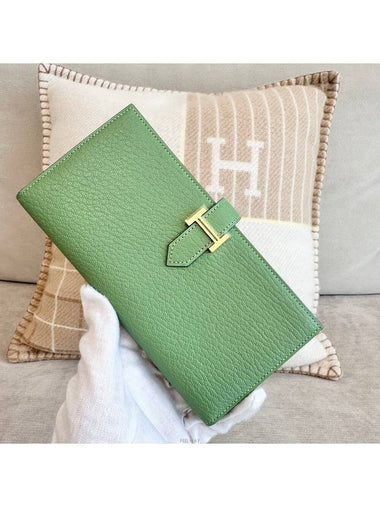 Vean long wallet VERT CRIQUET cricket gold plated - HERMES - BALAAN 1