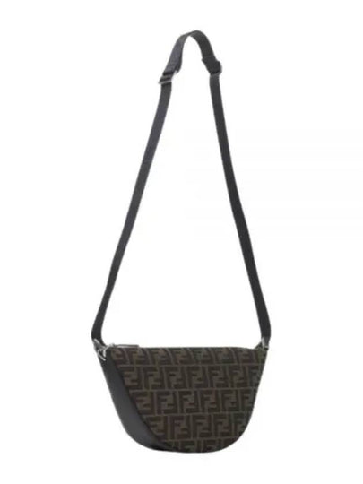 Melon FF Jacquard Small Shoulder Bag Brown - FENDI - BALAAN 2