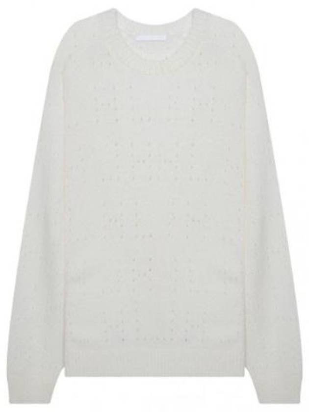 Knit Logo Pointel Sweater - HELMUT LANG - BALAAN 1