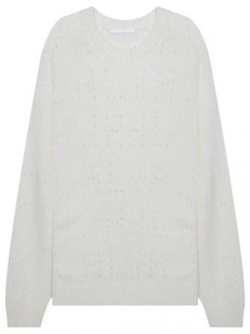 Knit Logo Pointel Sweater - HELMUT LANG - BALAAN 1