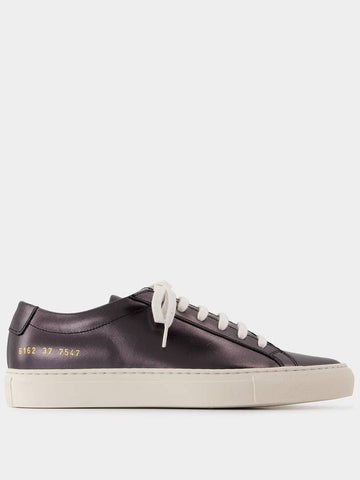 Achilles Shiny Sneakers - COMMON PROJECTS - Leather - Black - COMMON PROJECTS - BALAAN 1