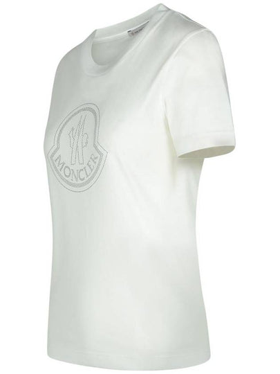 Moncler White Cotton T-Shirt - MONCLER - BALAAN 2