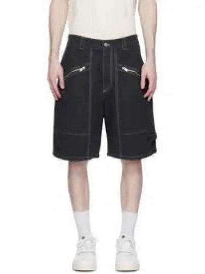 Peoni Zipper Pocket Shorts Black - ISABEL MARANT - BALAAN 2