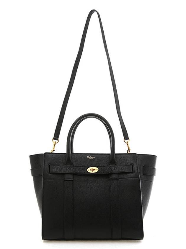 Small Classic Grain Zipper Tote Bag Black - MULBERRY - BALAAN 8