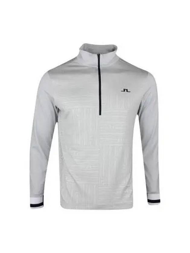 Danny Debossed Mid Layer Long Sleeve T-Shirt Grey - J.LINDEBERG - BALAAN 2