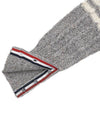 Donegal Twist Cable 4 Bar Classic V Neck Cardigan Light Grey - THOM BROWNE - BALAAN 9