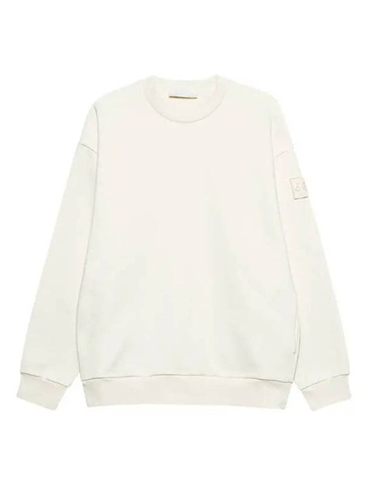 Waffen Patch Ghost Piece Cotton Sweatshirt Ivory - STONE ISLAND - BALAAN 2