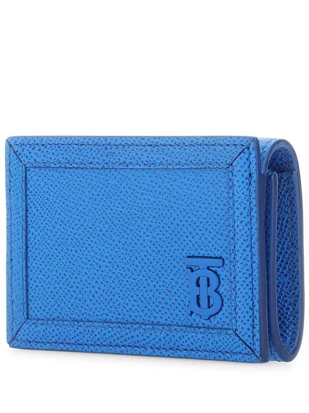 TB Grainy Leather Card Wallet Vivid Blue - BURBERRY - BALAAN 3