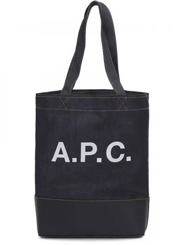 Logo Denim Axelle Tote Bag Navy - A.P.C. - BALAAN 2