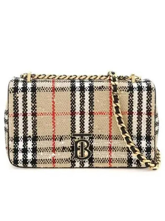 Boucle Lola Vintage Check Small Cross Bag Beige - BURBERRY - BALAAN 2