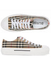 Vintage Check Cotton Sneakers Archive Beige - BURBERRY - BALAAN 2