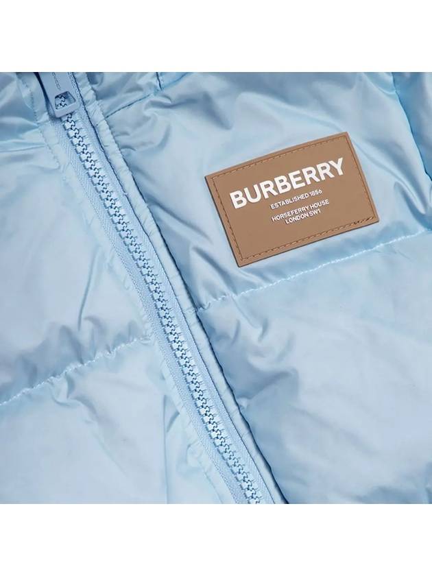 Kids Logo Patch Padding Light Blue - BURBERRY - BALAAN 5