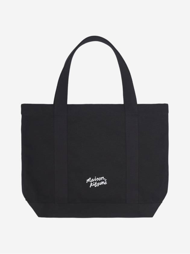 Fox Head Print Tote Bag Black - MAISON KITSUNE - BALAAN 3