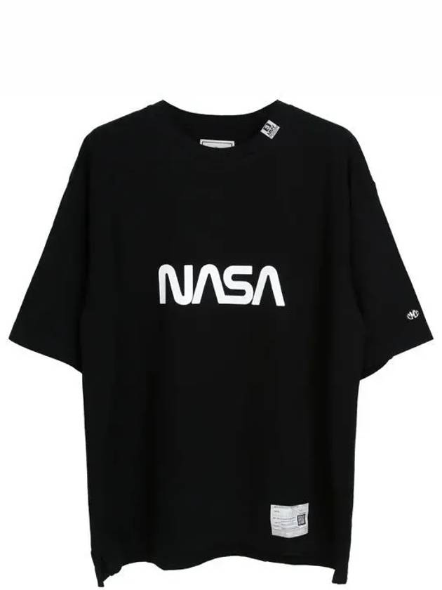 Black NASA Print T Shirt A12TS662 1210399 - MIHARA YASUHIRO - BALAAN 1