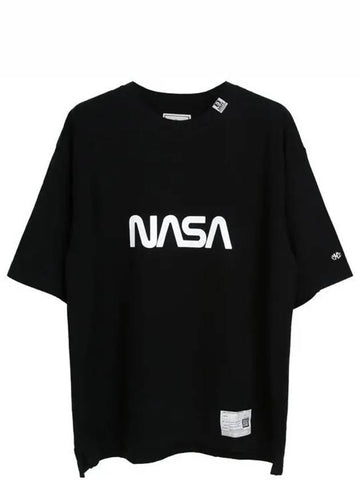 Black NASA Print T Shirt A12TS662 1210399 - MIHARA YASUHIRO - BALAAN 1