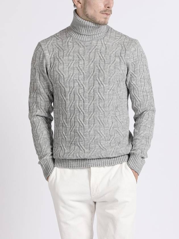 Made In Italy Melange Casual Turtleneck Knit F INIT51 - PANICALE - BALAAN 5