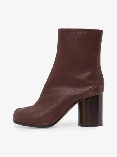 Tabi Ankle Leather Middle Boots Burgundy - MAISON MARGIELA - BALAAN 2