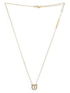 Gancini 3D Crystal Necklace Gold - SALVATORE FERRAGAMO - BALAAN 2