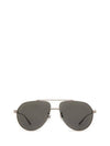 Eyewear Logo Aviator Sunglasses Silver - GUCCI - BALAAN 1