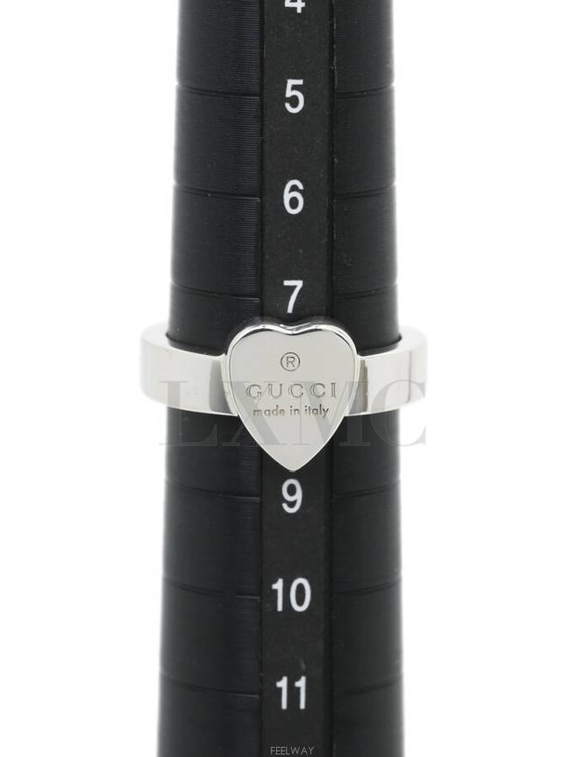 Trademark Silver Heart Ring No 8 223867 - GUCCI - BALAAN 10