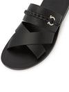 Gancini Ornament Slippers Black - SALVATORE FERRAGAMO - BALAAN 8