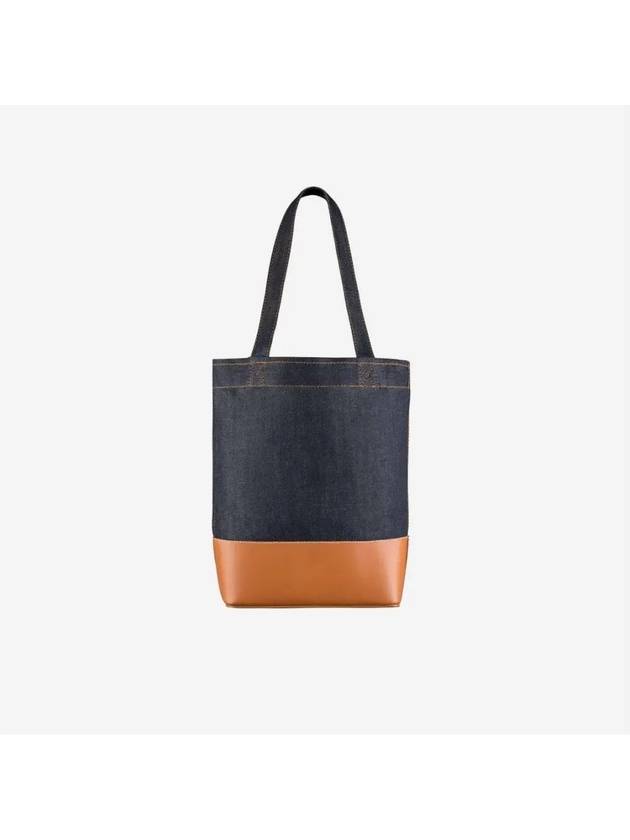 Logo Denim Axel Small Tote Bag Brown - A.P.C. - BALAAN 4