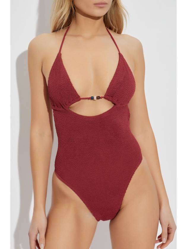 Bond-Eye One-piece Swimsuit Beaded Fowler, Women's, Burgundy - BOND-EYE - BALAAN 3