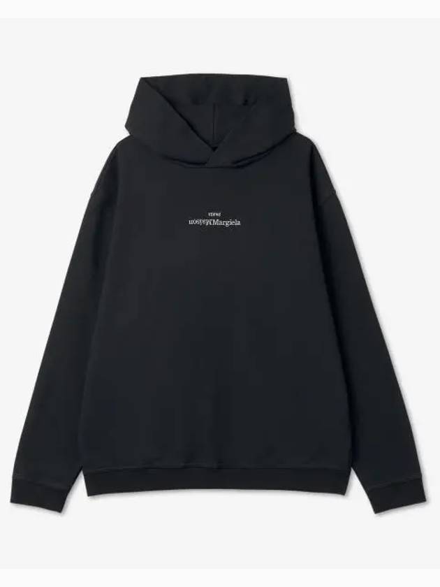 Riverse Embroidered Logo Hoodie Black - MAISON MARGIELA - BALAAN 2