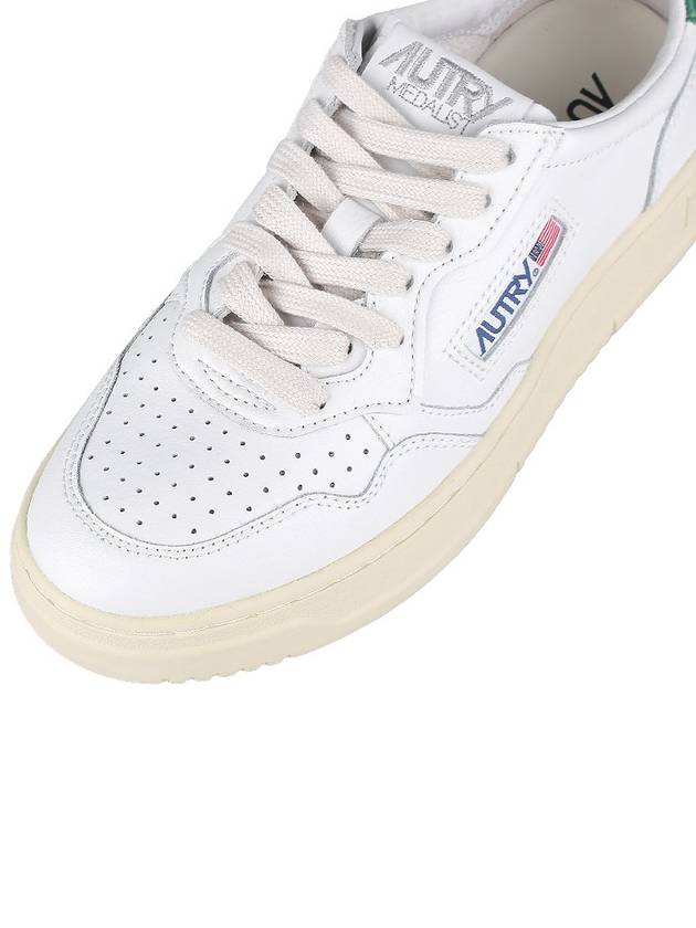 Medalist Green Tab Leather Low Top Sneakers White - AUTRY - BALAAN 8